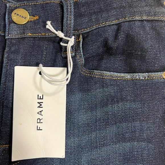 Frame Blue Denim Size 25 High Rise Skinny Fit - Picture 3 of 7